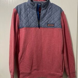 Vineyard Vines Zip Up Sweater - red and blue
